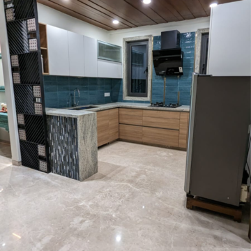 Kitchen in 3 BHK Builder Floor at RWA DDA Flats Kalkaji, Kailash Hills – for Rent