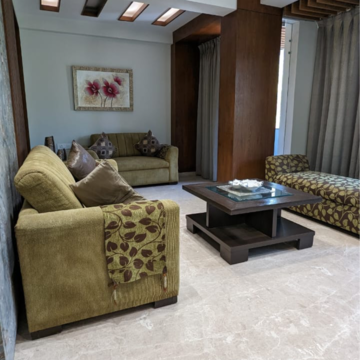 Living Room in 3 BHK Builder Floor at RWA DDA Flats Kalkaji, Kailash Hills – for Rent