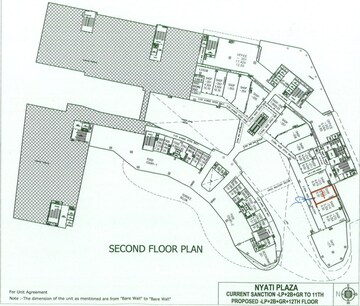 Floor Plan in  Shop at Nyati Enthral, Kharadi – for Sale