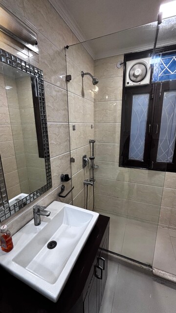 Bathroom in 4 BHK Builder Floor at Greater Kailash I – for Rent
