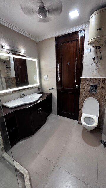 Bathroom in 4 BHK Builder Floor at Greater Kailash I – for Rent
