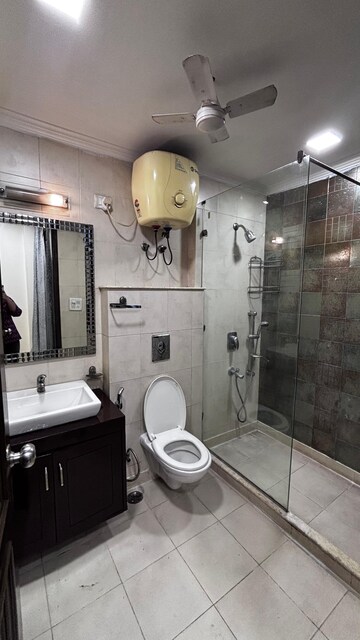 Bathroom in 4 BHK Builder Floor at Greater Kailash I – for Rent