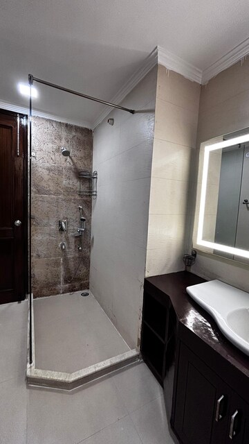 Bathroom in 4 BHK Builder Floor at Greater Kailash I – for Rent