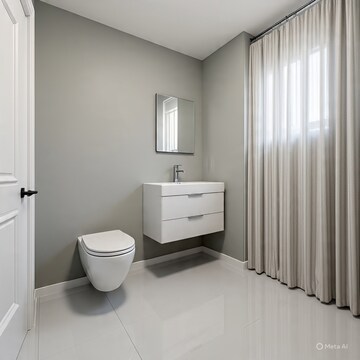 Bathroom in 2 BHK Apartment at Ganga Nagar – for Rent