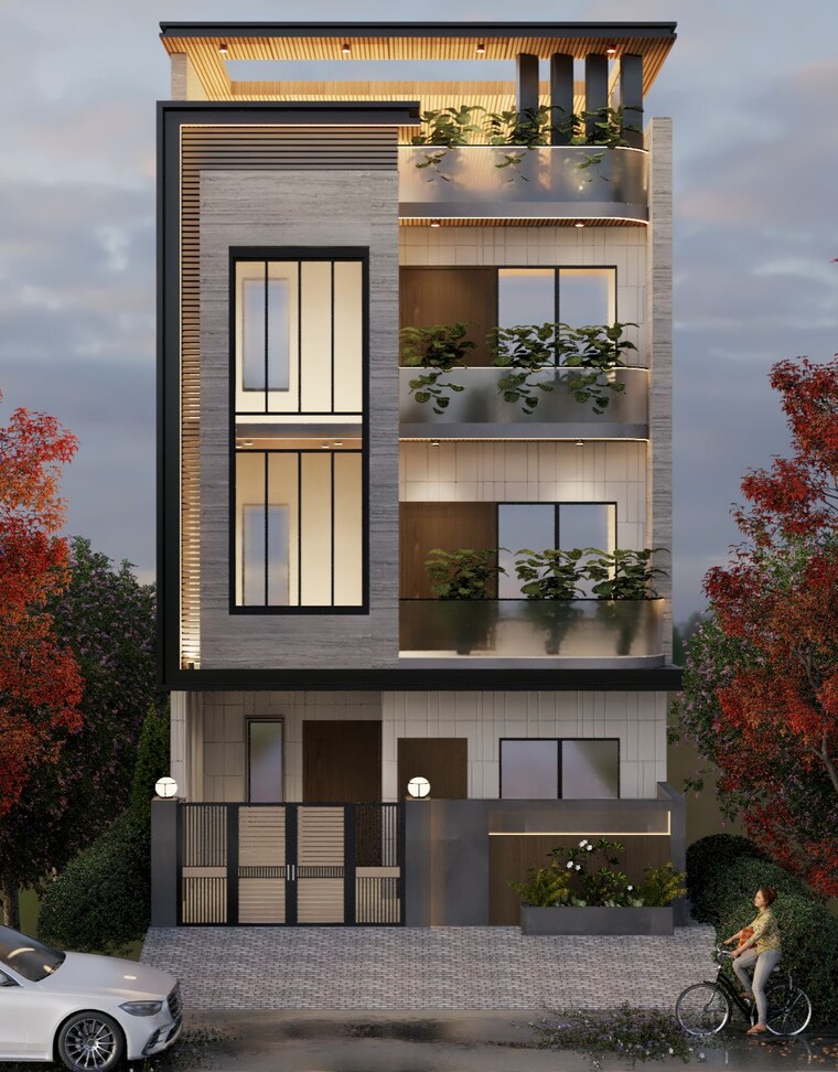 Exterior View, wave-city 4 Bedroom 135 Sq.Yd. Villa In Wave City Ghaziabad 9102139