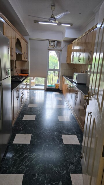 Kitchen in 4 BHK Apartment at DLF Westend Heights, Sector 53 – for Rent