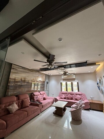 Living Room in 5 BHK Independent House at Prahlad Nagar – for Rent