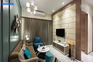 Living Room in 3 BHK Apartment at N Rose Northern Hills, Dahisar East – for Sale