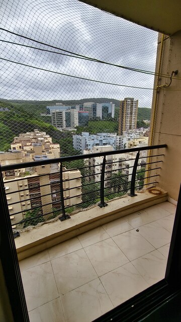 Balcony in 1 BHK Apartment at K Raheja Heights, Malad East – for Rent