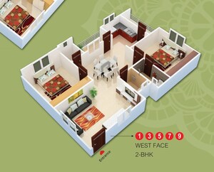 Team Area in 2 BHK Apartment at Miyapur – for Sale