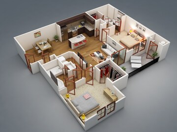 2 BHK Apartment For Rent in Gaur City 7th Avenue, Sector 4 Greater Noida