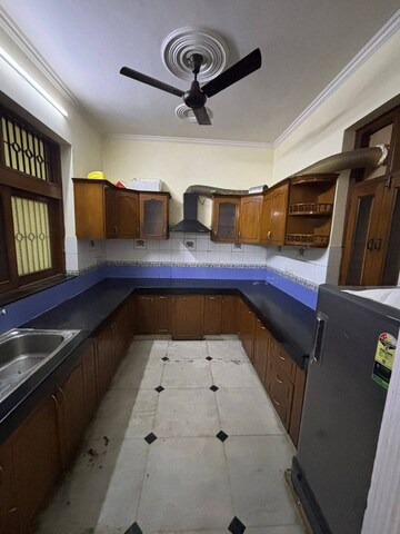 Kitchen in 2 BHK Builder Floor at Freedom Fighters Enclave – for Rent