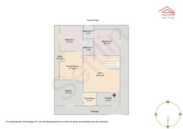 Floor Plan in 5 BHK Independent House at Banashankari – for Sale