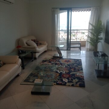Living Room in 3 BHK Apartment at Hiranandani Gardens Lake Castle, Powai – for Rent