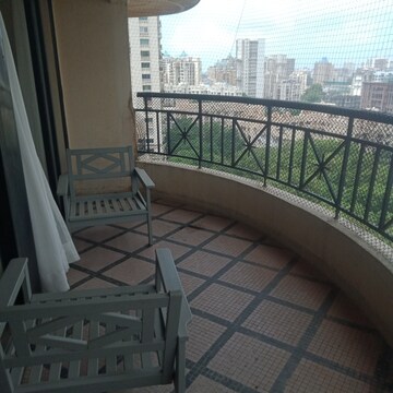 Balcony in 3 BHK Apartment at Hiranandani Gardens Lake Castle, Powai – for Rent