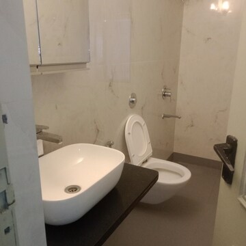 Bathroom in 3 BHK Apartment at Hiranandani Gardens Lake Castle, Powai – for Rent