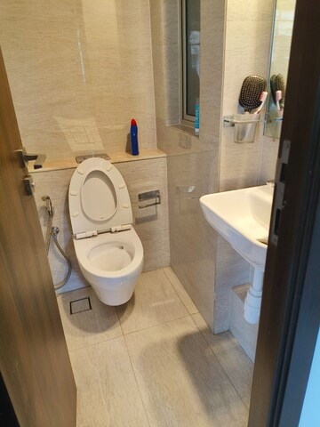Bathroom in 1 BHK Apartment at Hiranandani Regent Hill, Powai – for Rent