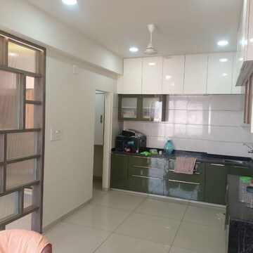 Kitchen in 3 BHK Apartment at Krishna Skyvillas, SamA-Savil Road – for Rent