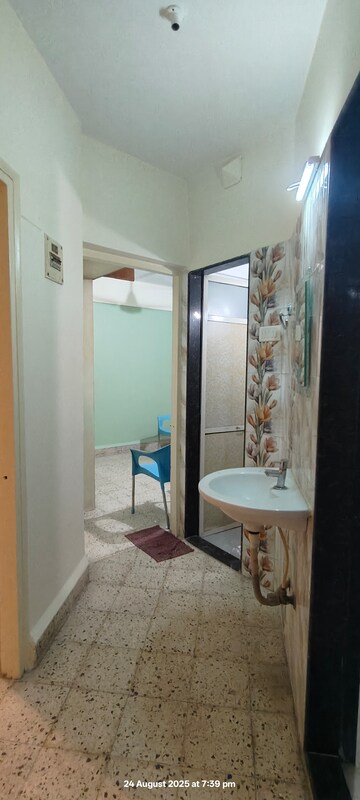 Bathroom in 1 BHK Apartment at Rachna CHS, Bhandup East – for Rent