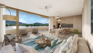 Living Room in 1 BHK Apartment at Alto Porvorim – for Sale