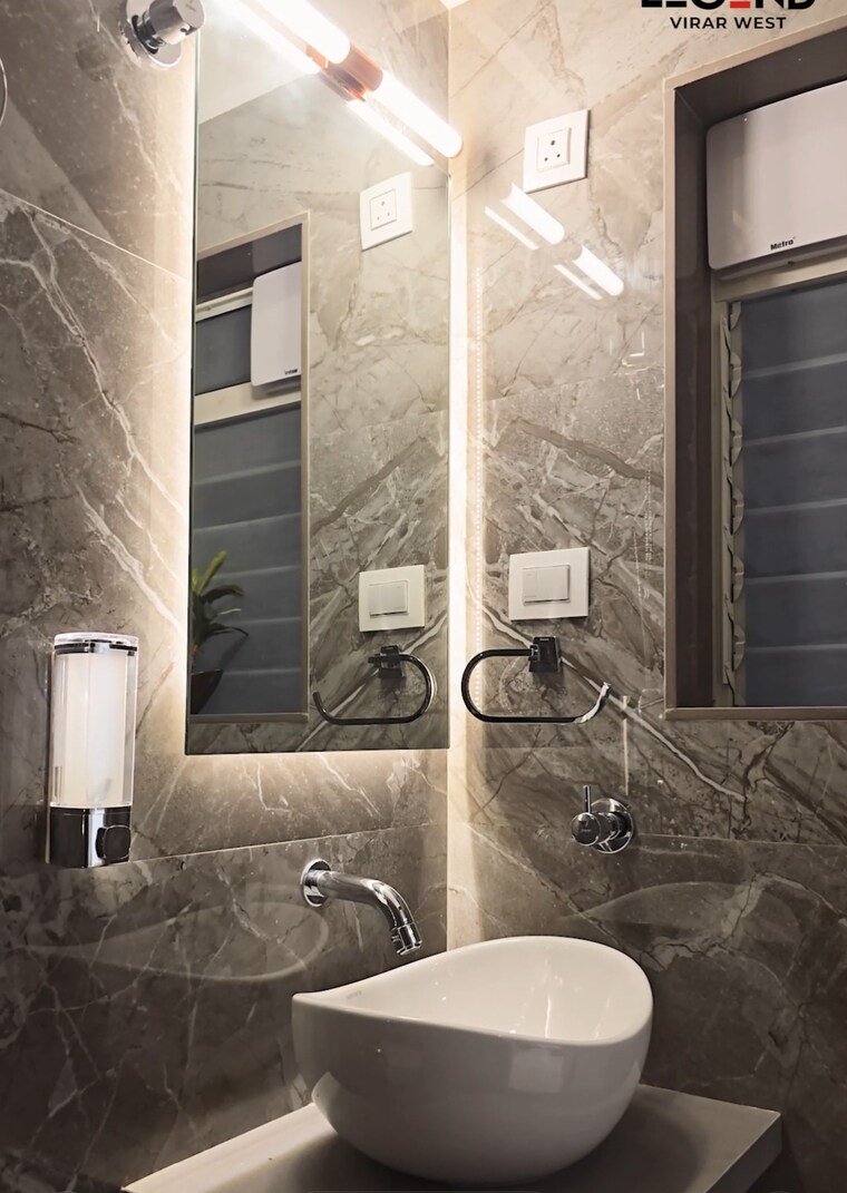 Bathroom, bachraj-legend 2 Bedroom 580 Sq.Ft. Apartment In Virar West Palghar 9103083