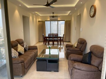 Living Room in 3 BHK Apartment at Kalpataru Siddhachal Elite, Vasant Vihar – for Rent