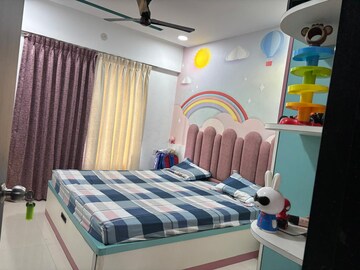 Bedroom in 3 BHK Apartment at Krishna Lotus Court, Kharadi – for Rent