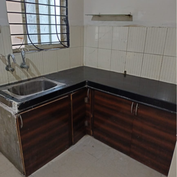 Kitchen in 1 BHK Apartment at Saket Nagar – for Rent