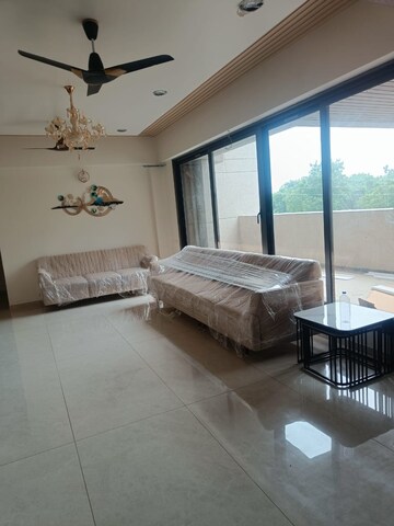 Living Room in 4 BHK Apartment at Shela – for Rent