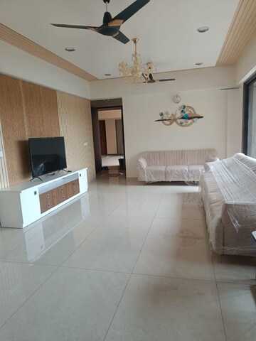 Living Room in 4 BHK Apartment at Shela – for Rent