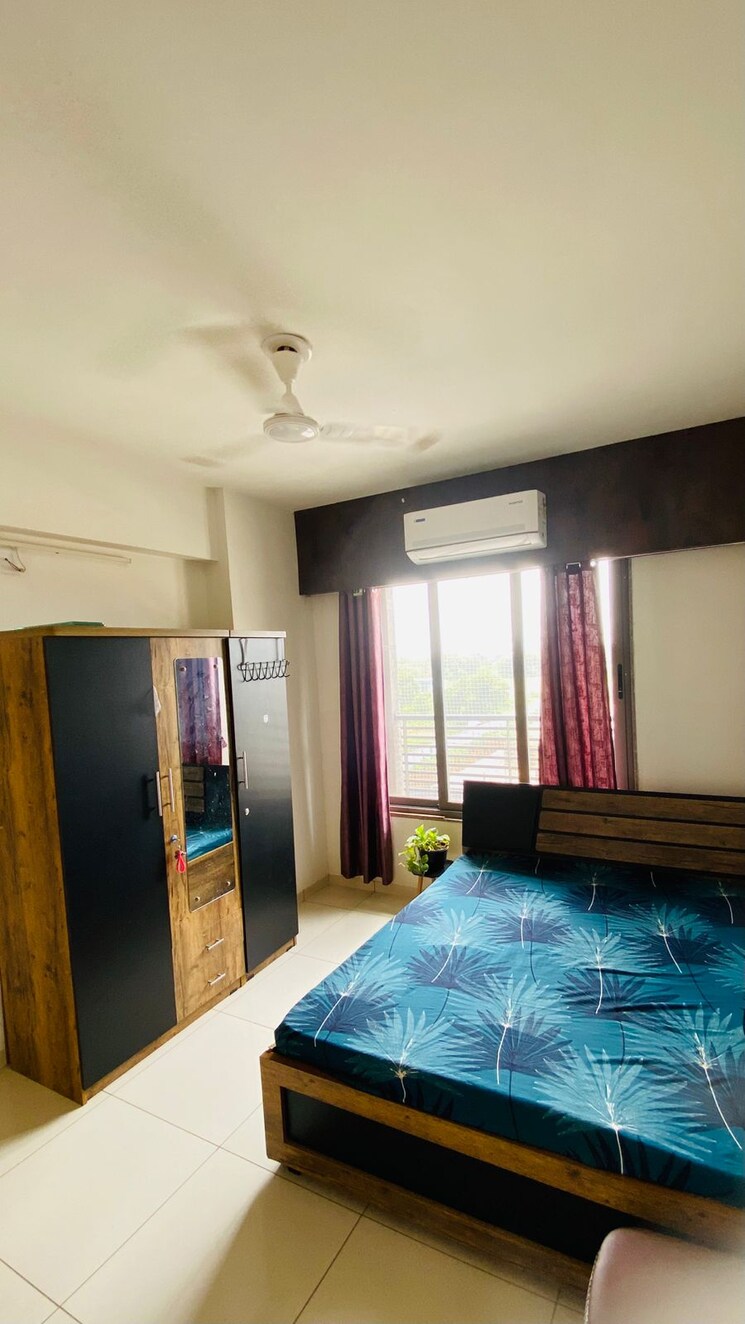 Bedroom, aaryan-aaviskaar 2 Bedroom 1230 Sq.Ft. Apartment In Shela Ahmedabad 9103796