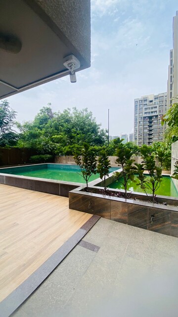 Balcony in 2 BHK Apartment at Aaryan Aaviskaar, Shela – for Rent