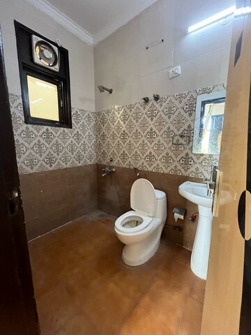 Bathroom in 3 BHK Builder Floor at Saket – for Rent