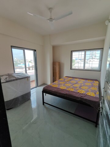 Bedroom in 1 BHK Builder Floor at Wadgaon Sheri – for Rent