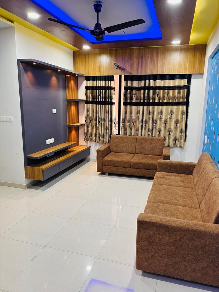 Living Room, shela 2 Bedroom 1200 Sq.Ft. Apartment In Shela Ahmedabad 9103942