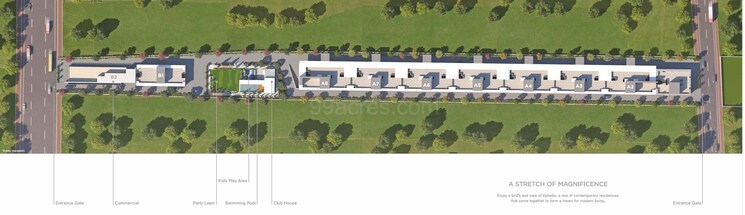 Master Plan, majestique-ephelia 3 Bedroom 1633 Sq.Ft. Apartment In Nibm Pune 9103962