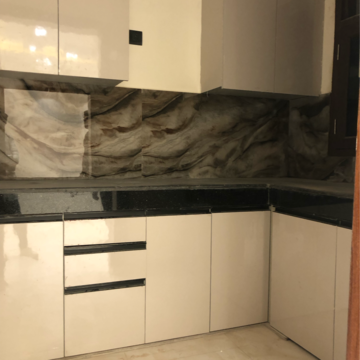 Kitchen in 2 BHK Apartment at Palm Residency Chhatarpur, Rajpur Khurd Extension – for Rent