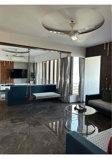 Living Room in 3 BHK Apartment at Thaltej – for Rent