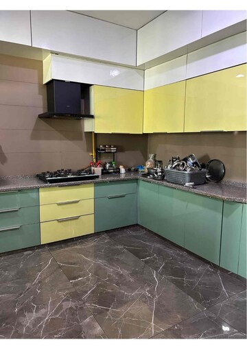 Kitchen in 3 BHK Apartment at Thaltej – for Rent