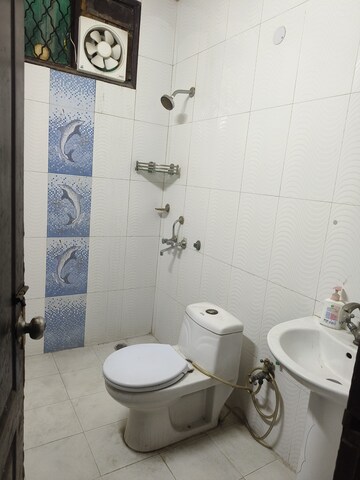 Bathroom in 3 BHK Builder Floor at Malviya Nagar – for Rent