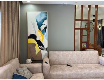 Living Room in 3 BHK Apartment at Sobha Palm Courts, Kogilu – for Rent