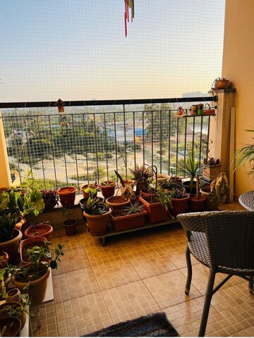 Balcony in 3 BHK Apartment at Sobha Palm Courts, Kogilu – for Rent