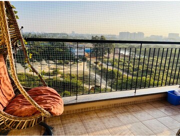 Balcony in 3 BHK Apartment at Sobha Palm Courts, Kogilu – for Rent