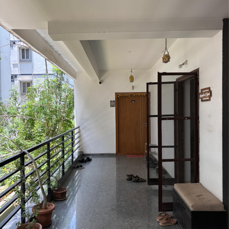 Balcony, madhapur 2 Bedroom 1221 Sq.Ft. Builder Floor In Madhapur Hyderabad 9104208