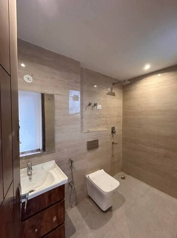 Bathroom in 3 BHK Builder Floor at Freedom Fighters Enclave – for Rent