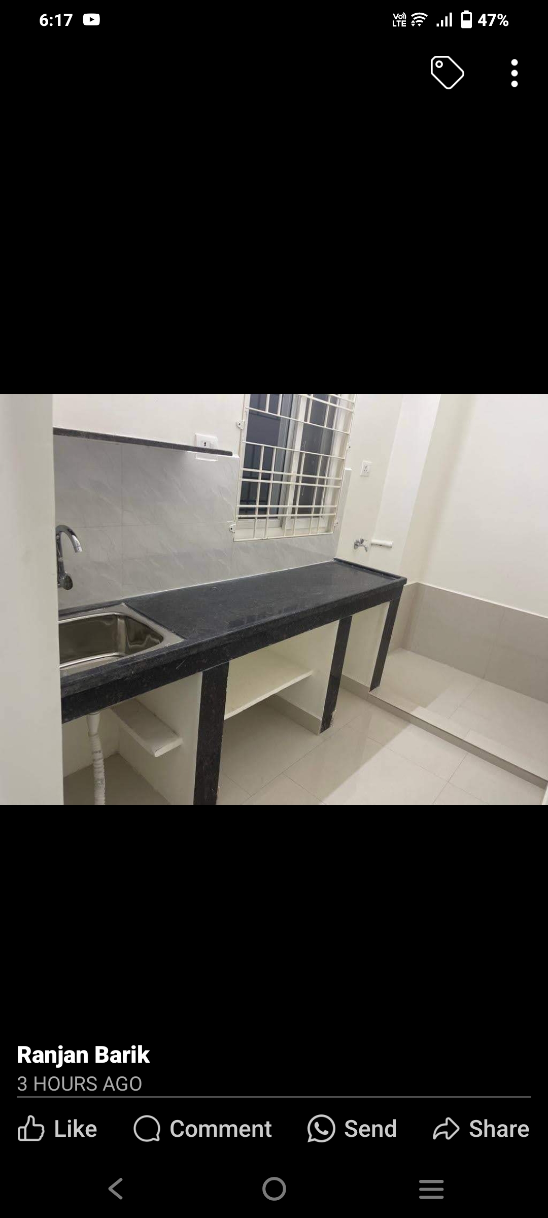 1 BHK Builder Floor For Rent in Martin Residency