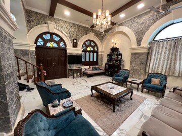 Living Room in 4 BHK Apartment at The View, Worli – for Rent