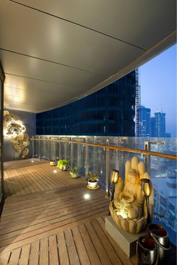 Balcony in 3 BHK Apartment at Lodha World View, Empire Mill – for Rent