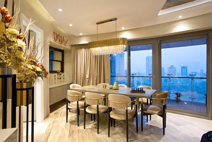 Living Room, lodha-world-view 3 Bedroom 1704 Sq.Ft. Apartment In Empire Mill Mumbai 9105039