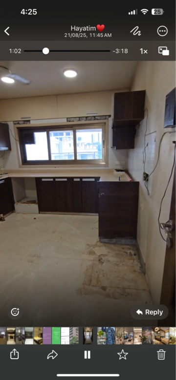 Kitchen in 4 BHK Apartment at Mangal Chhaya Apartment, Khar West – for Sale